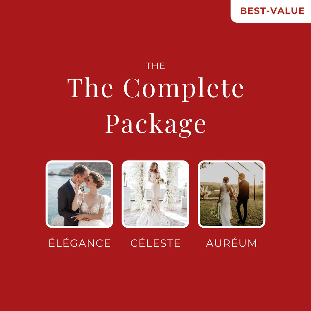 The Complete Wedding Presets Bundle – ÉLÉGANCE, CÉLESTE & AURÉUM