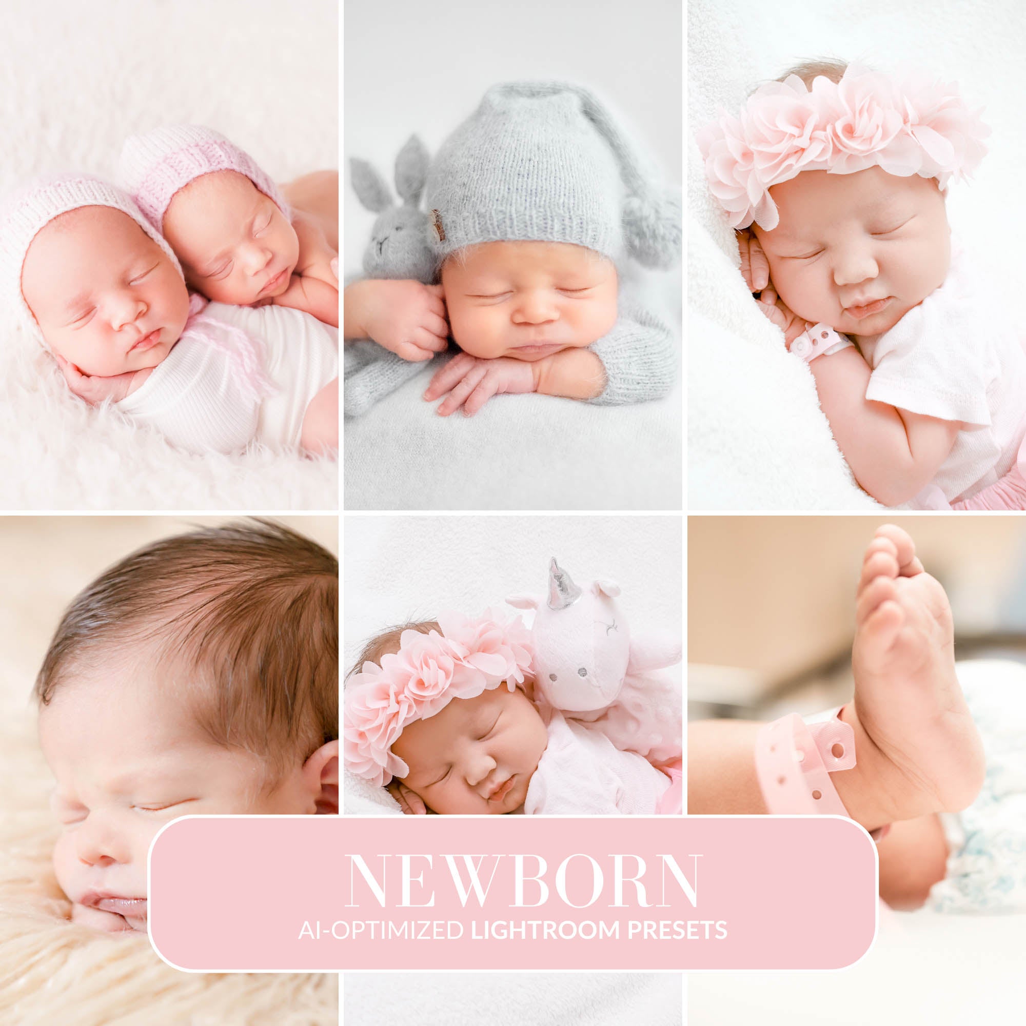 NEWBORN AI-OPTIMIZED LIGHTROOM PRESETS | 123PRESETS