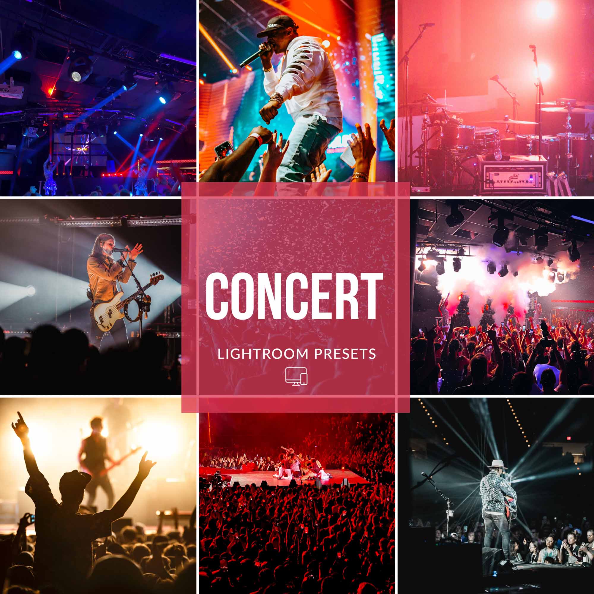 Conacort Drop Concert Lightroom Presets | Live Music Low Light | 123Preset