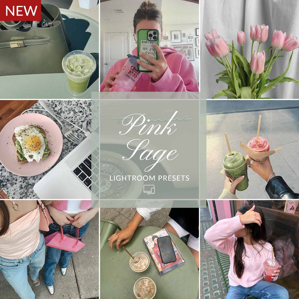 PINK AND SAGE LIGHTROOM PRESETS