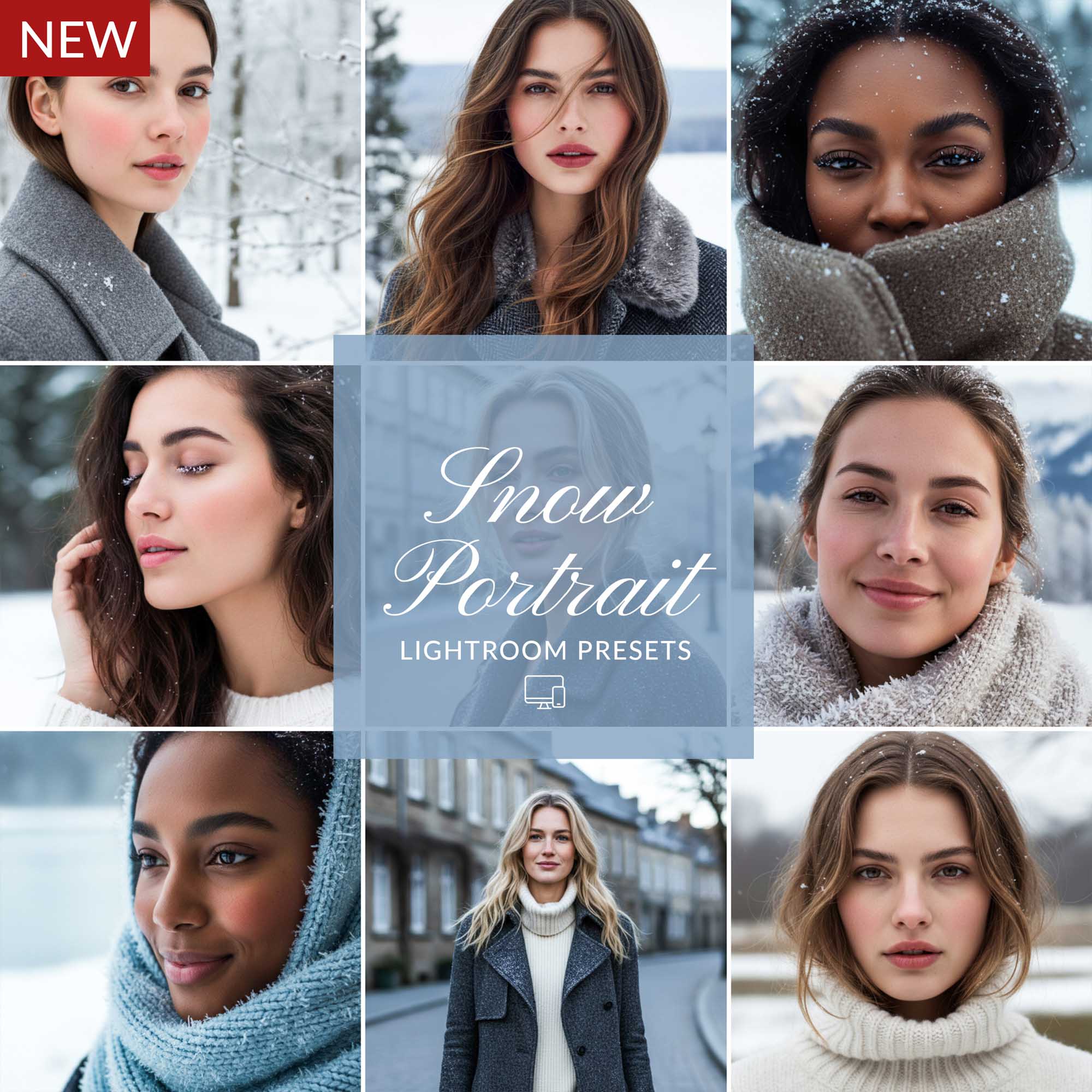 Snow Portrait Lightroom Presets - Rich Winter Contrast - 123PRESETS