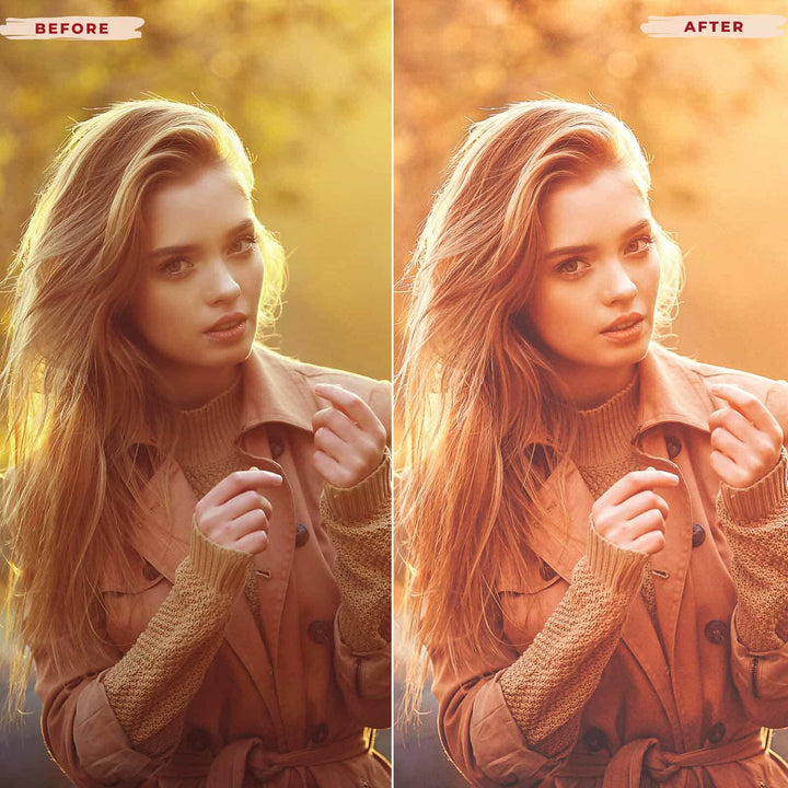 Ai-Optimized GOLDEN FALL LIGHTROOM PRESETS